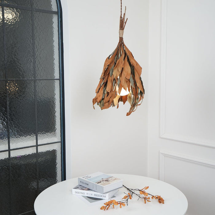 Double Sided Leaf Pendant Lamp 13.8"