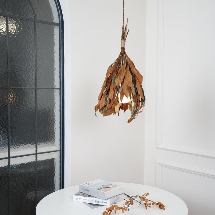 Double Sided Leaf Pendant Lamp 13.8"