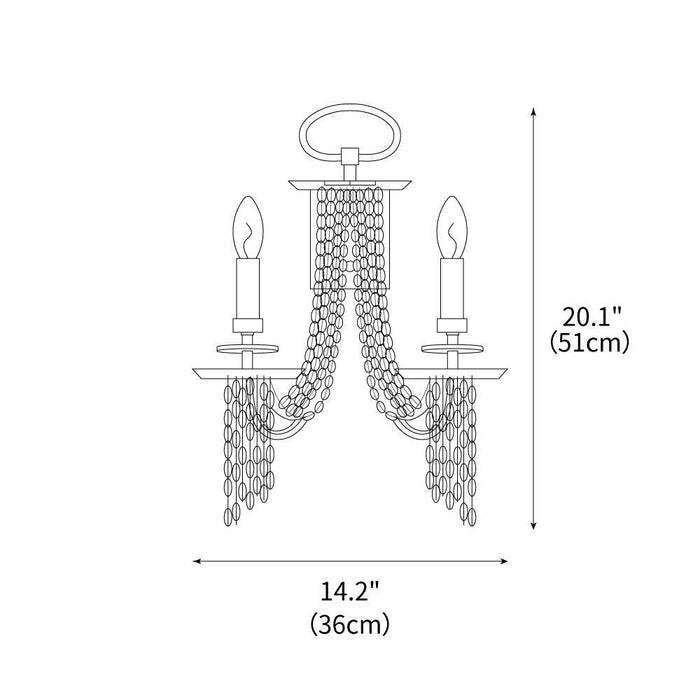 Droplet Cascade Wall Lamp 14.2"