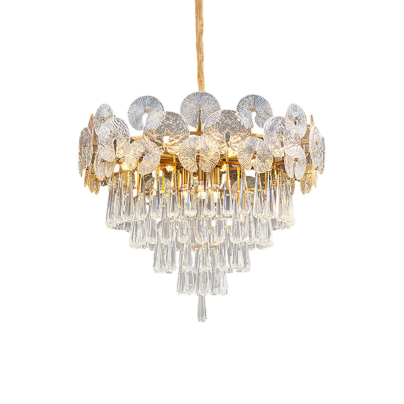 Droplet Copper Chandelier