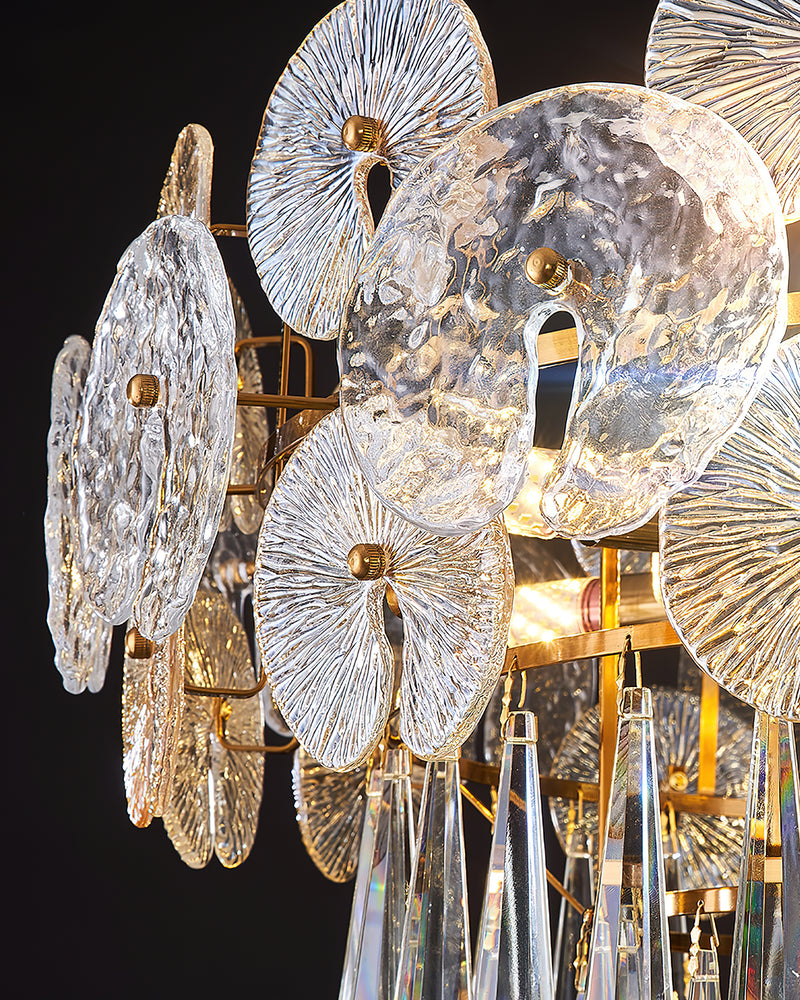 Droplet Copper Chandelier