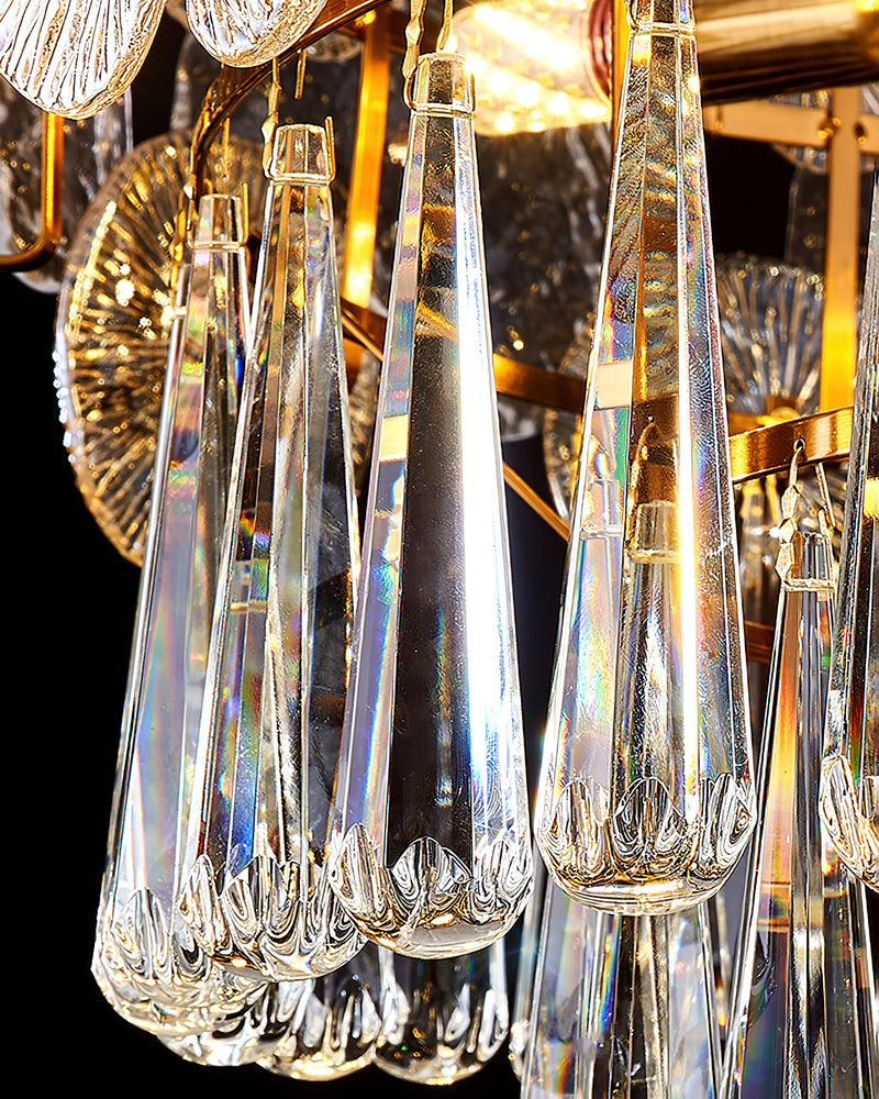 Droplet Copper Chandelier