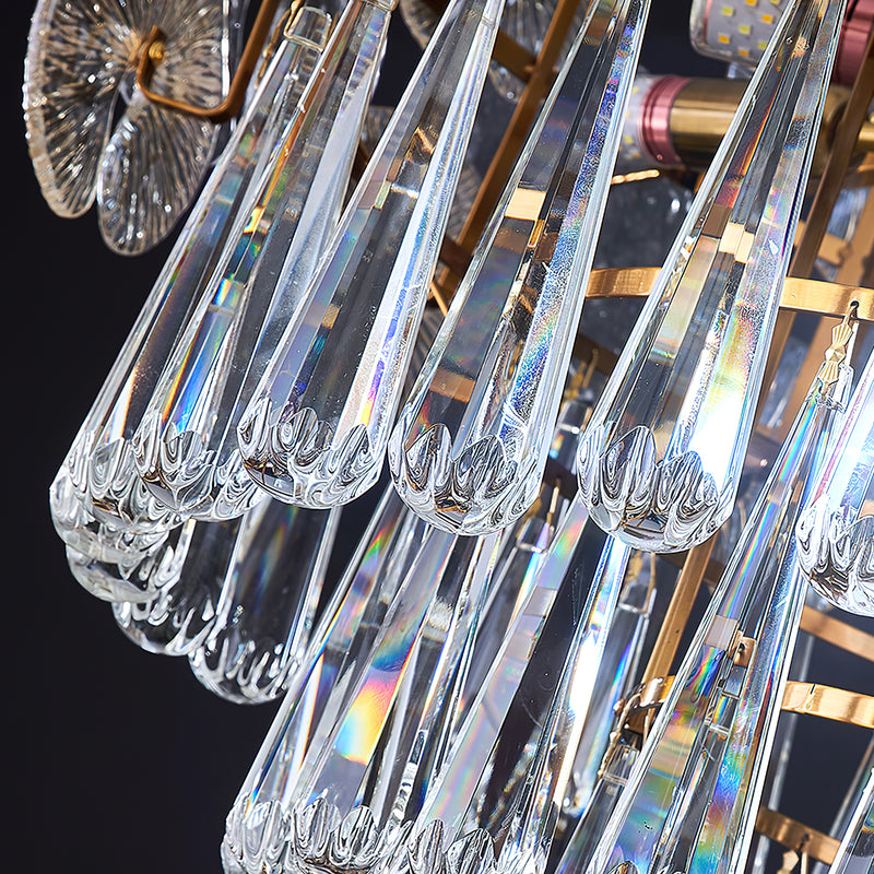 Droplet Copper Chandelier