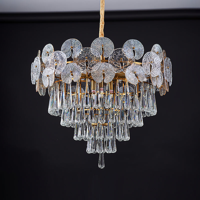 Droplet Copper Chandelier