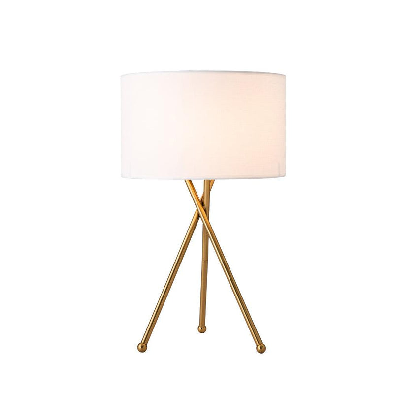 Drum Shaped Table Lamp 13.8"