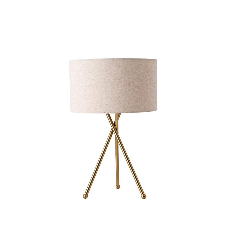 Drum Shaped Table Lamp 13.8"
