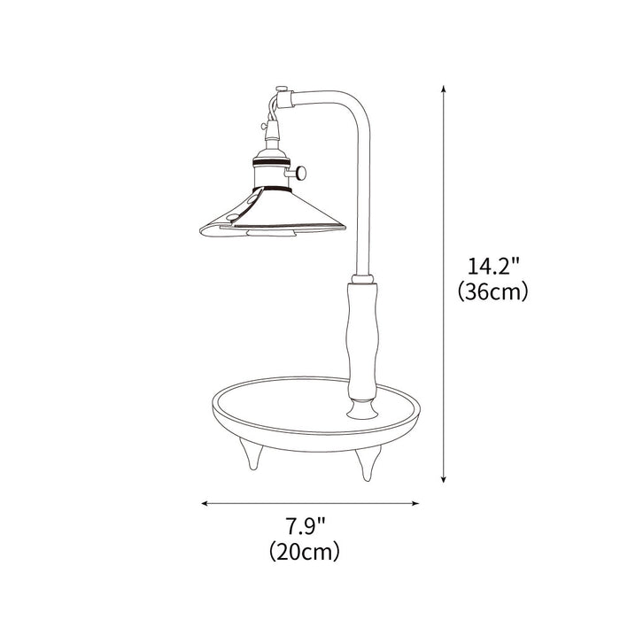 Dutz Retro Table Lamp 7.9"