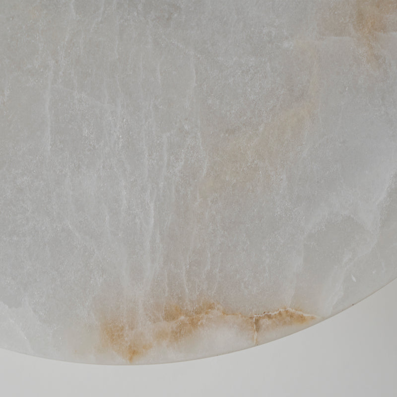 Ebell Alabaster Semi-Flush Mount