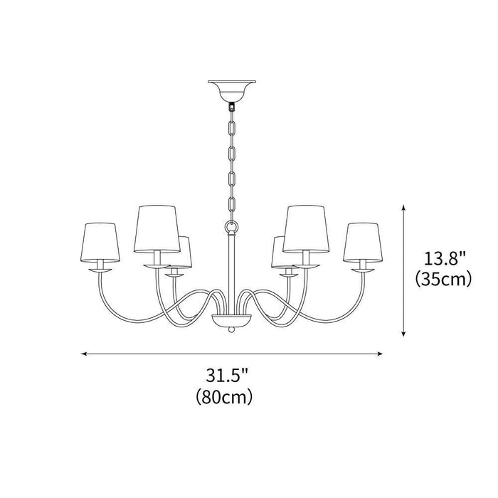 Eclipse Chandelier 31.5"