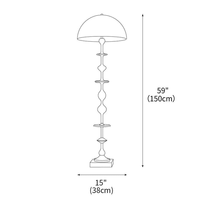 Eclipse Sculptural Floor Lamp 15"