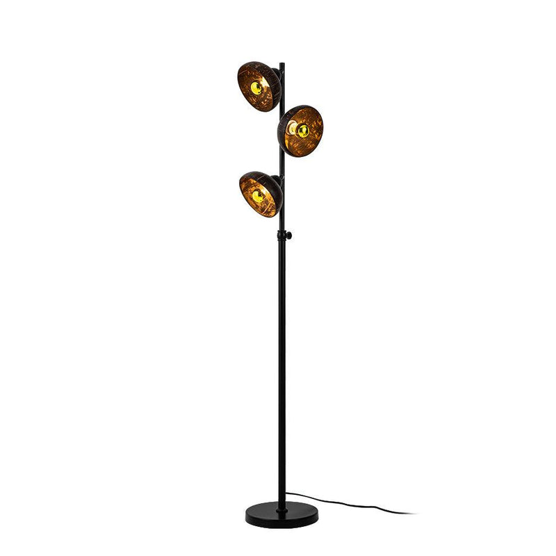 Eclipse Walnut Floor Lamp 11.8"