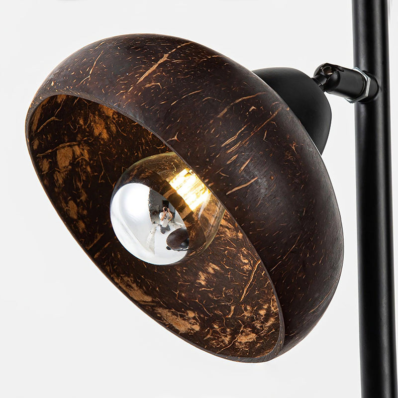 Eclipse Walnut Floor Lamp 11.8"
