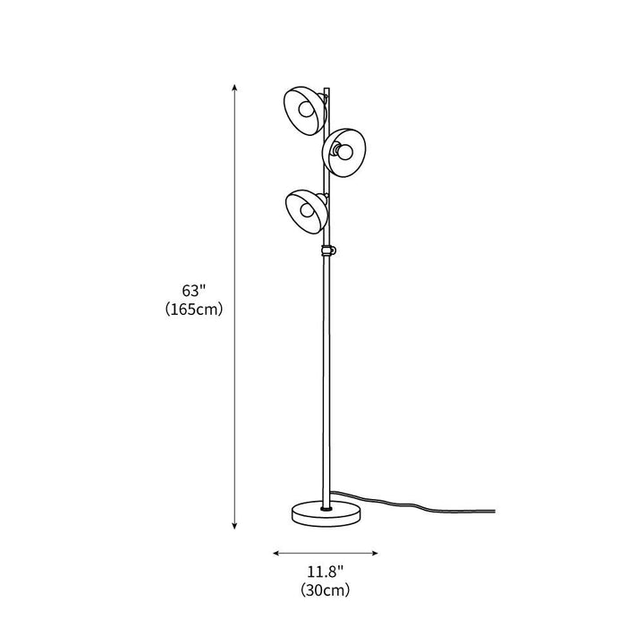 Eclipse Walnut Floor Lamp 11.8" – detail 3
