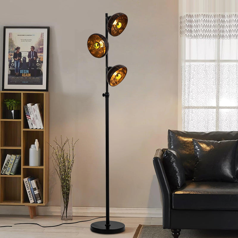 Eclipse Walnut Floor Lamp 11.8"