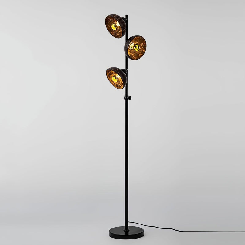 Eclipse Walnut Floor Lamp 11.8"