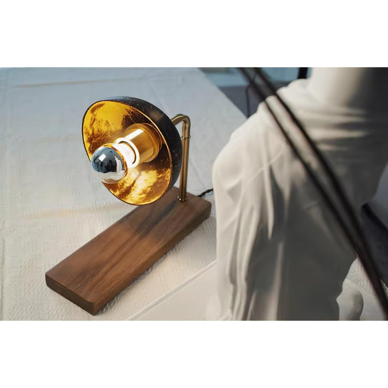 Eclipse Walnut Table Lamp