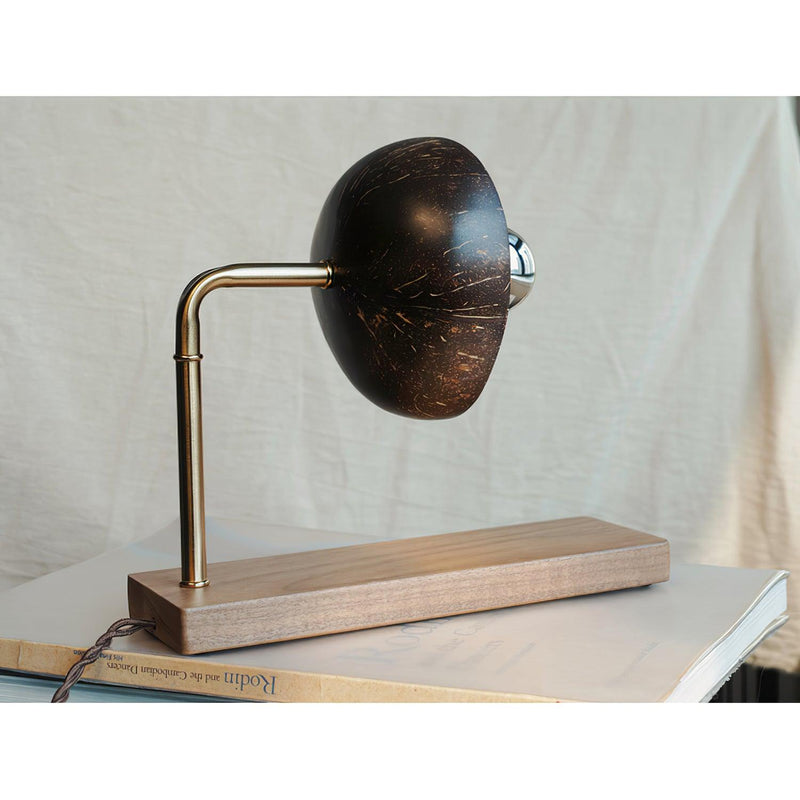 Eclipse Walnut Table Lamp
