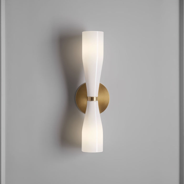 Elara Double Cone Wall Lamp 3"