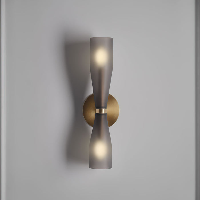 Elara Double Cone Wall Lamp 3"