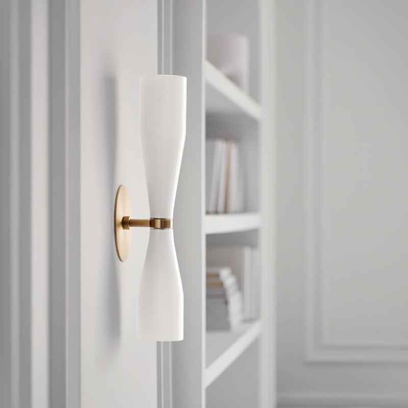 Elara Double Cone Wall Lamp 3"