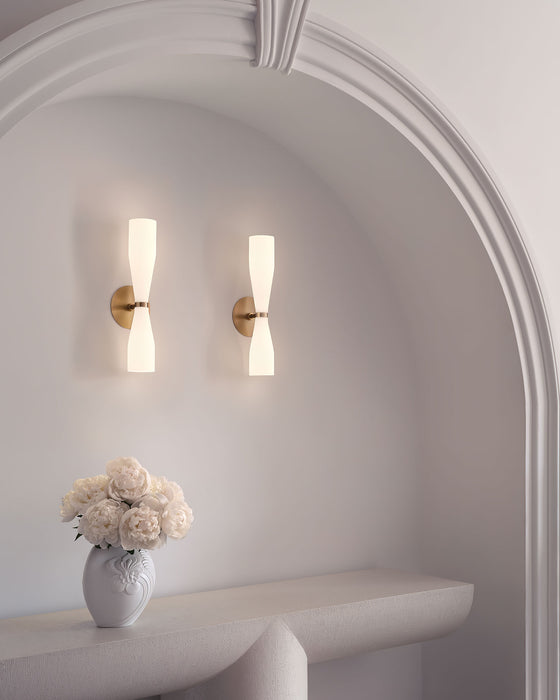 Elara Double Cone Wall Lamp 3"