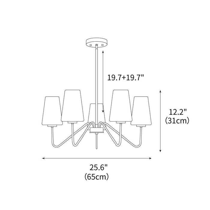 Eldon Chandelier 25.6"