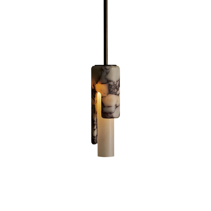 Elegant Stone Shadow Pendant Lamp 3.1″