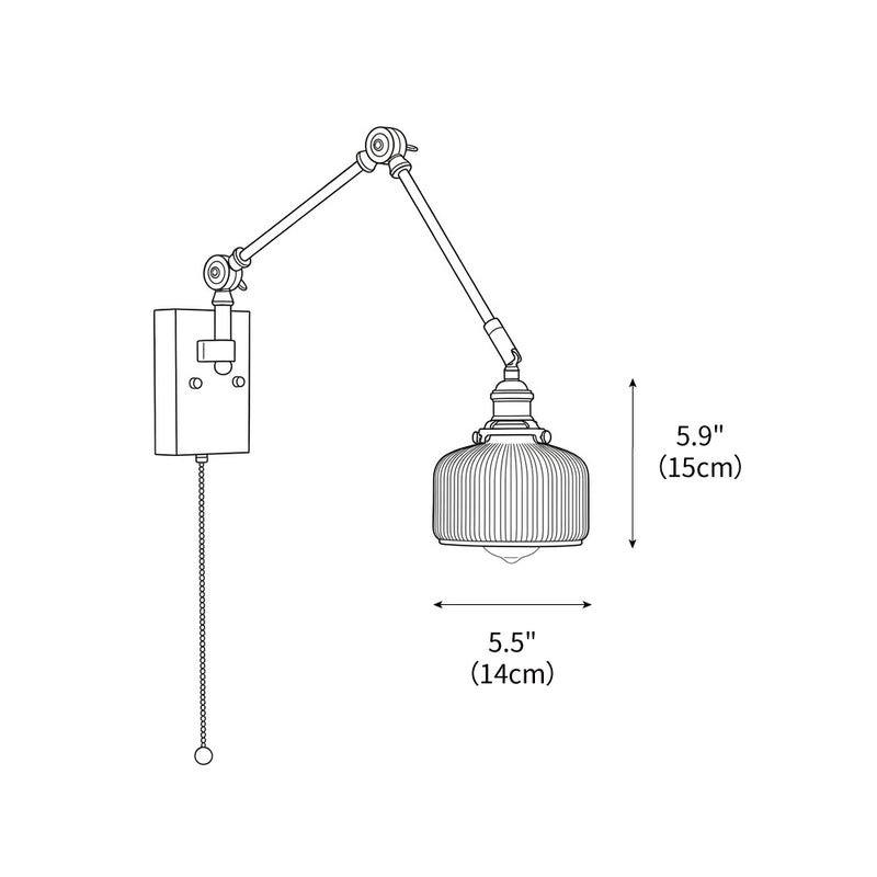 Elia Swing Arm Wall Lamp