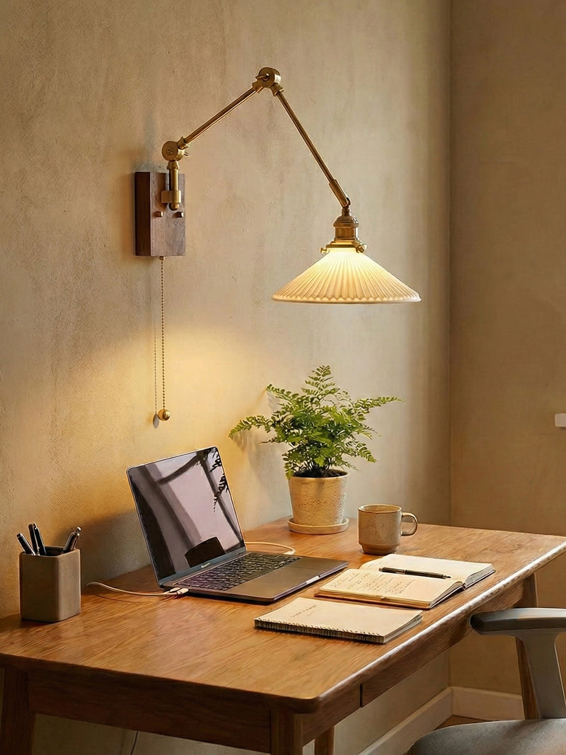Elia Swing Arm Wall Lamp