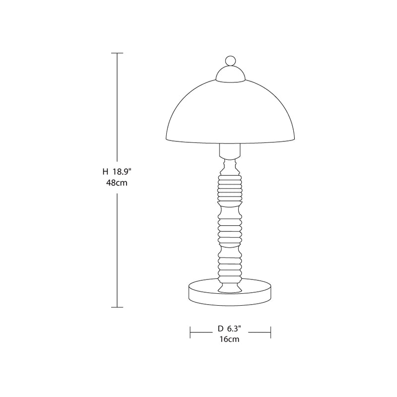 Elysian Glow Table Lamp 6.3″