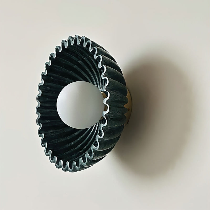 Emerald Wave Wall Lamp 12.6"