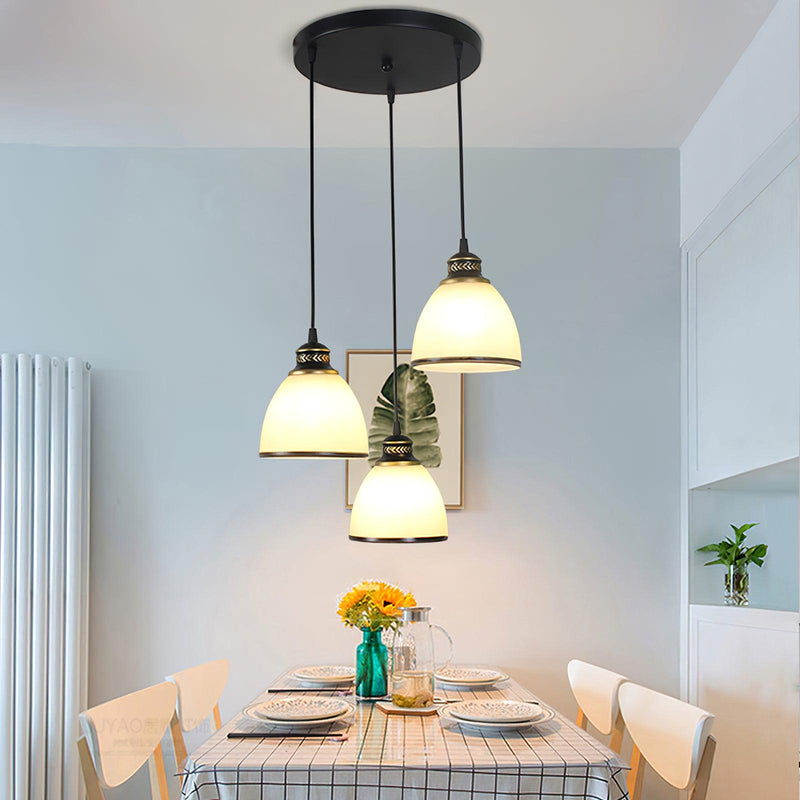 Empire New Age White Glass Pendant Light