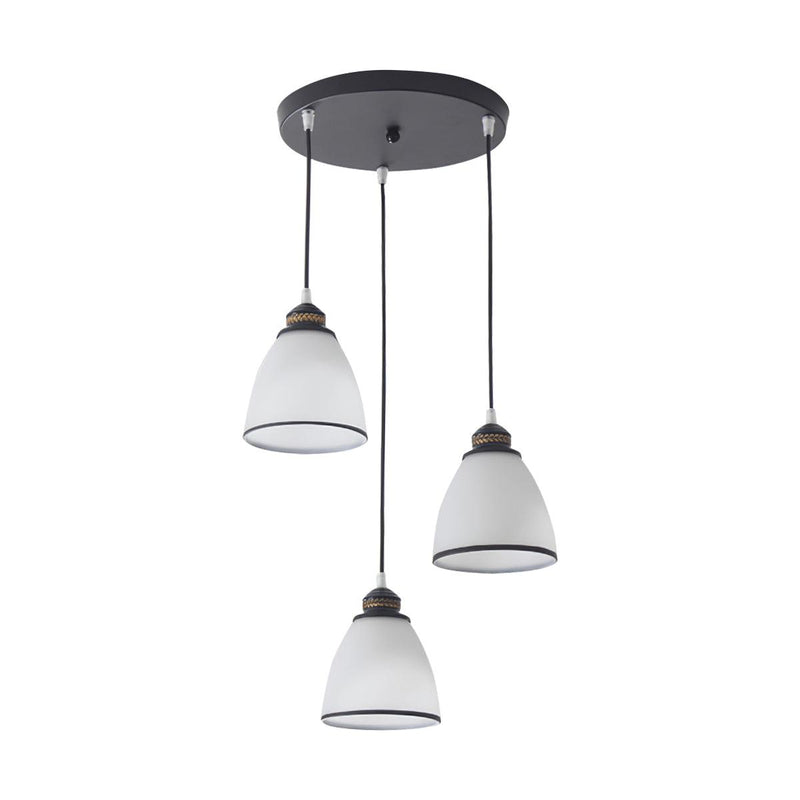 Empire New Age White Glass Pendant Light