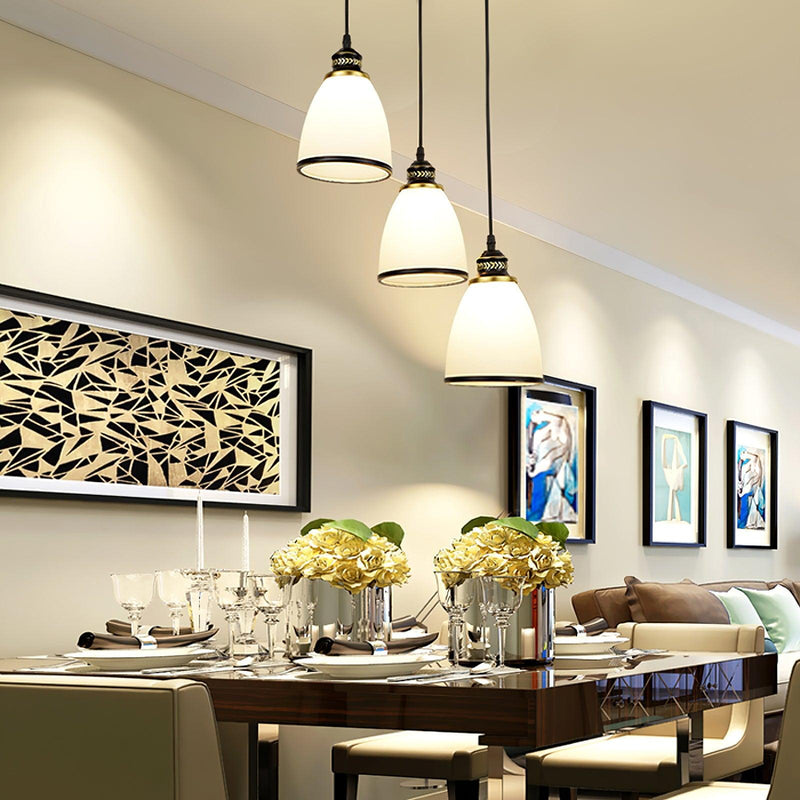 Empire New Age White Glass Pendant Light