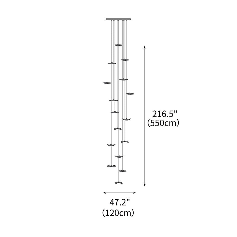 Empty Leaf Chandelier