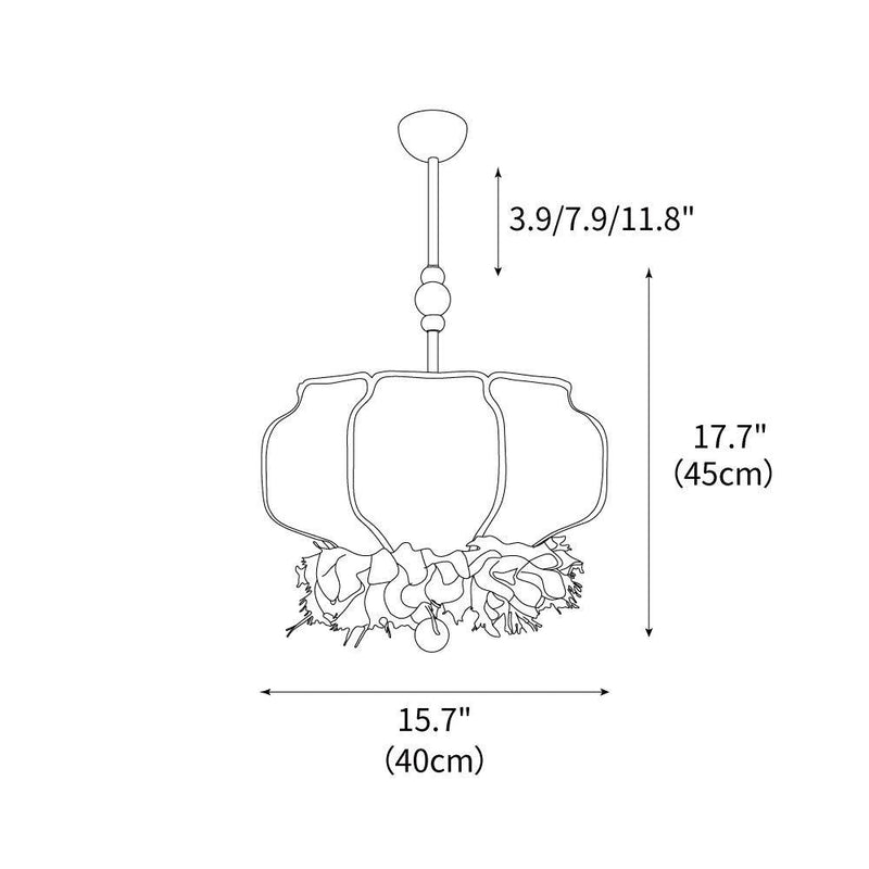 Feathered Lantern Pendant Light