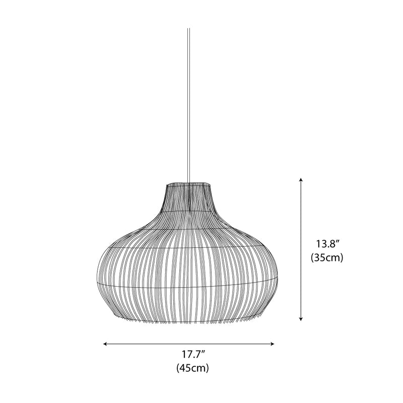 Fijia Rattan Pendant Light