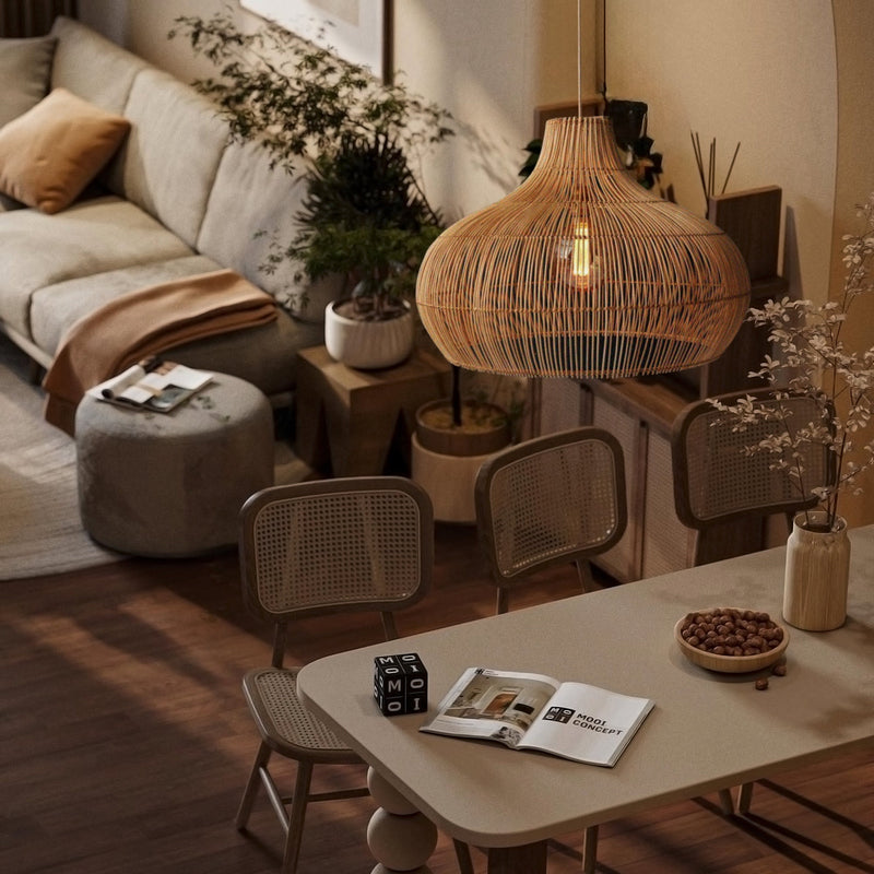 Fijia Rattan Pendant Light
