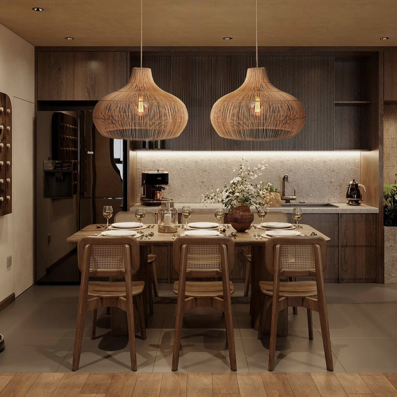 Fijia Rattan Pendant Light