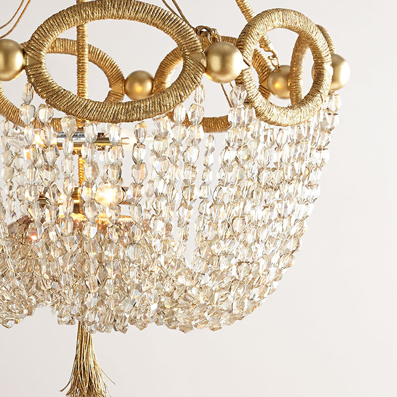 Fiona Beaded Chandelier 20.5"