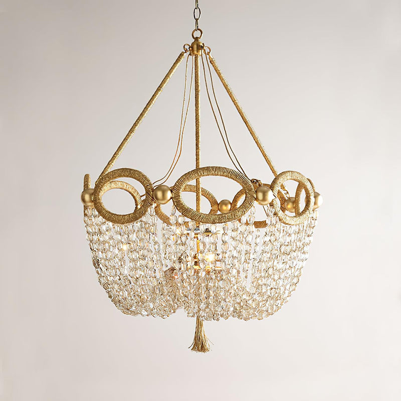 Fiona Beaded Chandelier 20.5"