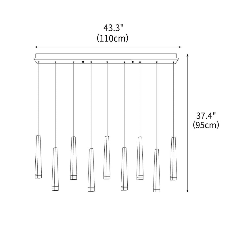 Firewood Stick Chandelier