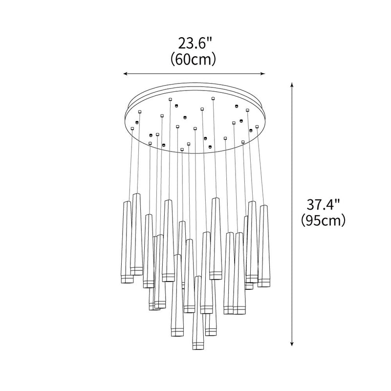 Firewood Stick Chandelier