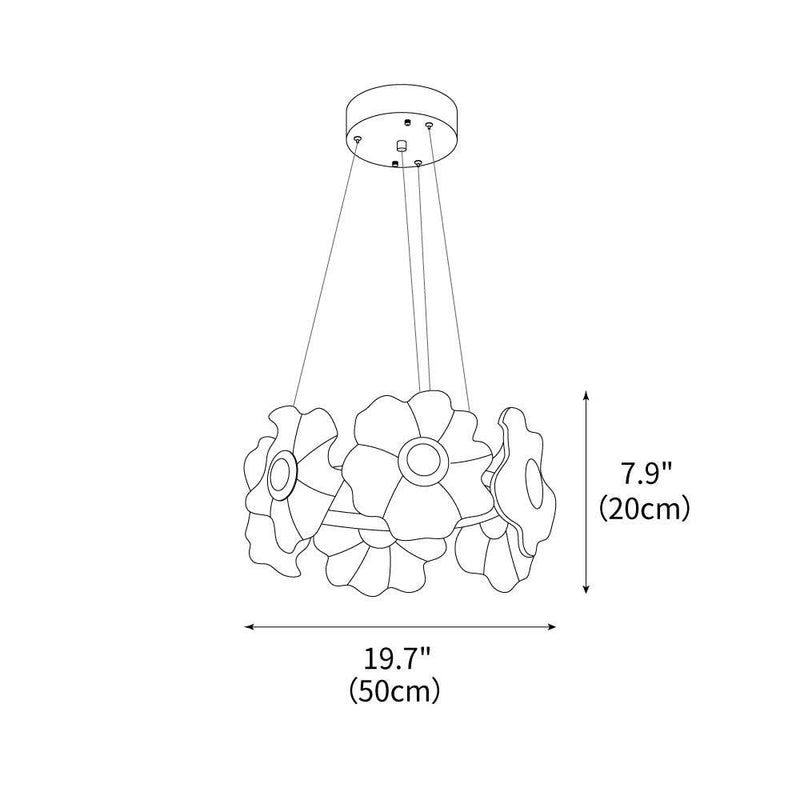 Flora Glass Chandelier