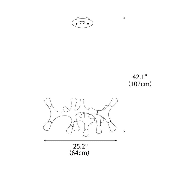 Flower Bone Chandelier