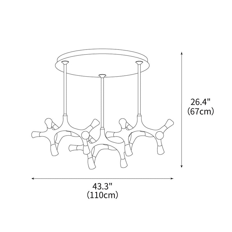 Flower Bone Chandelier