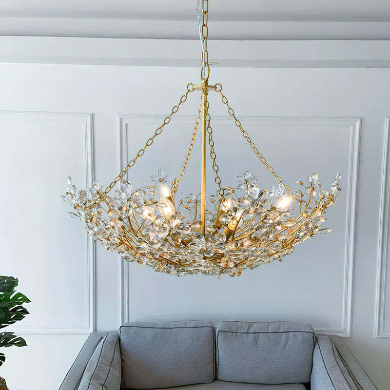 Flower Cluster Chandelier 19.7"