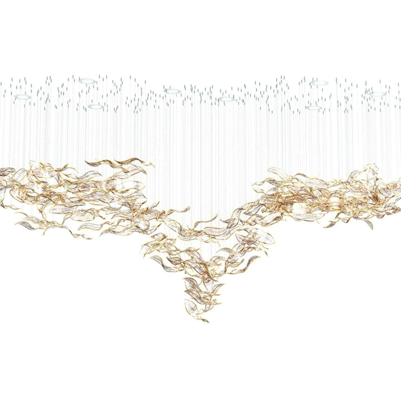 DIY Fallen Leaf Chandelier