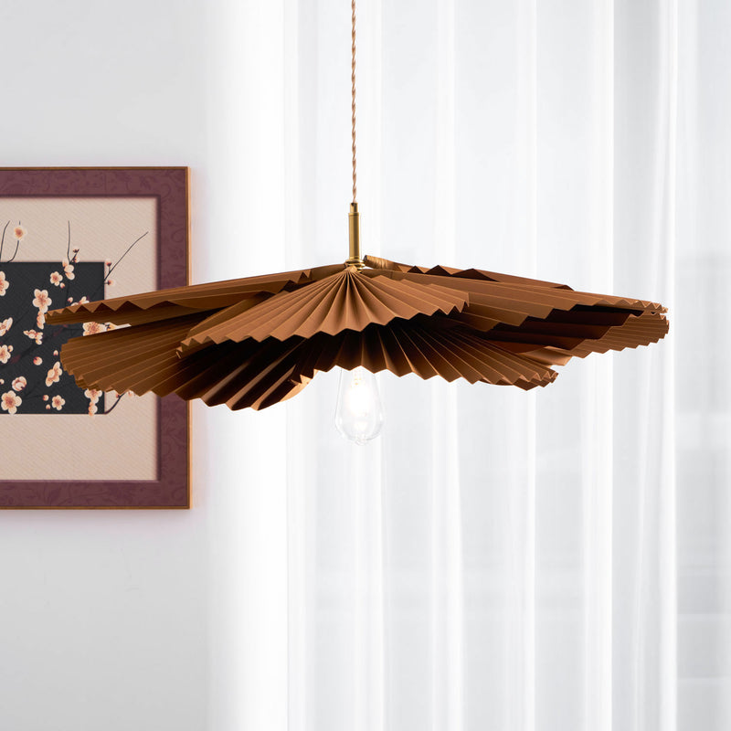 Folded Leaf Lotus Chandelier