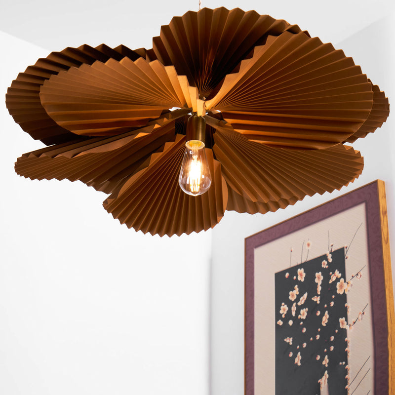 Folded Leaf Lotus Chandelier